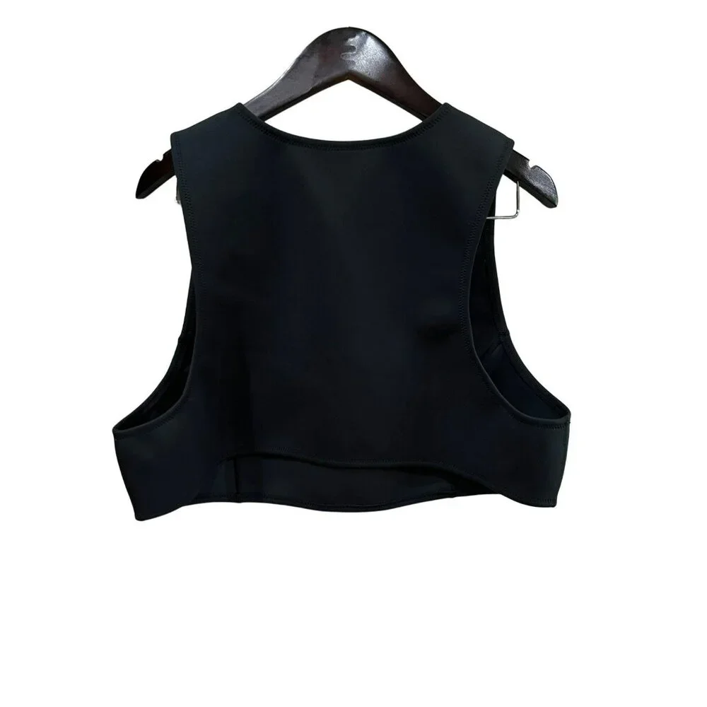 NWT SKIMS Sport Swim High Neck Top in Onyx Size 1X